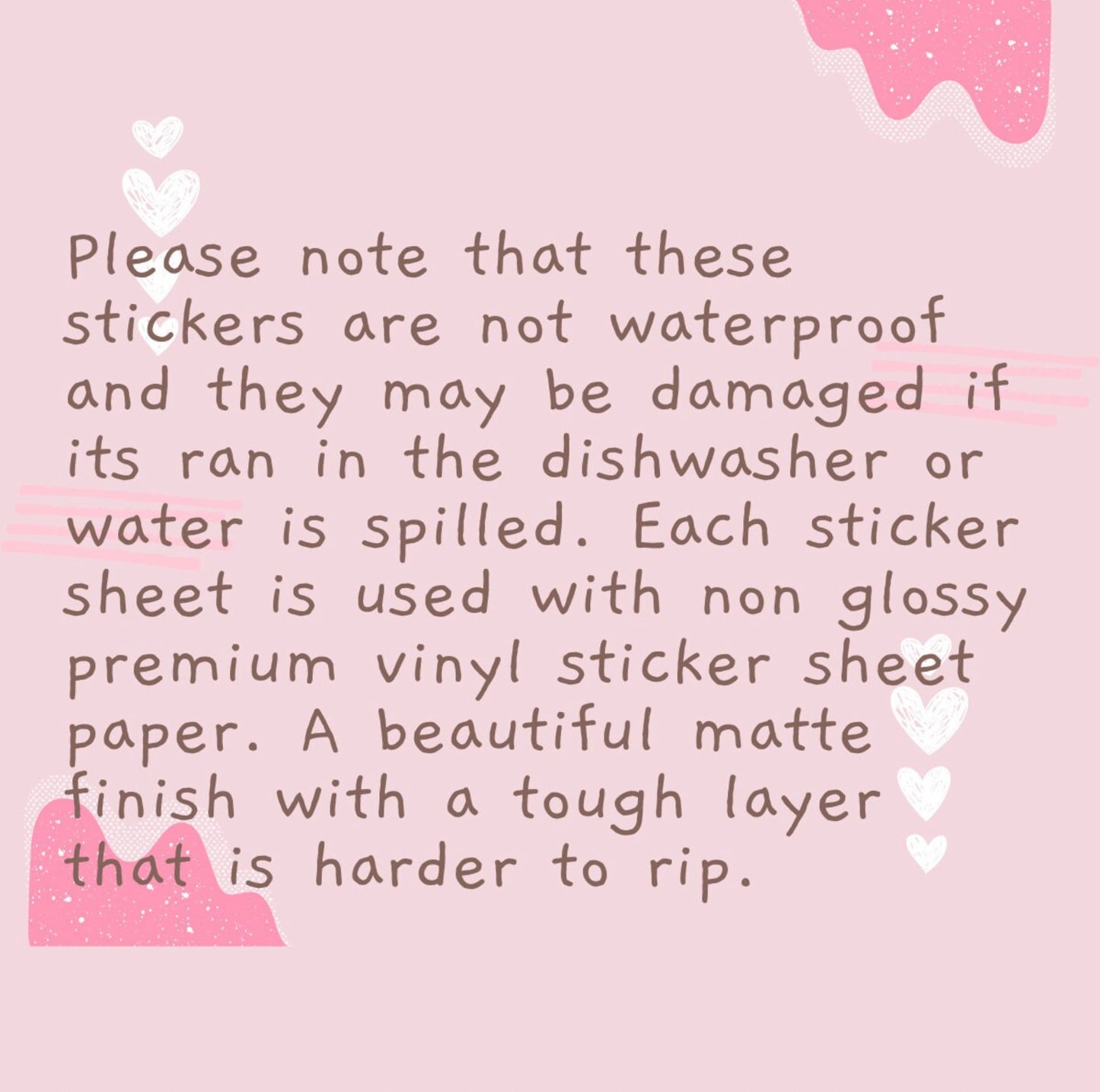 A Bookworms Belongings belongings sticker sheet