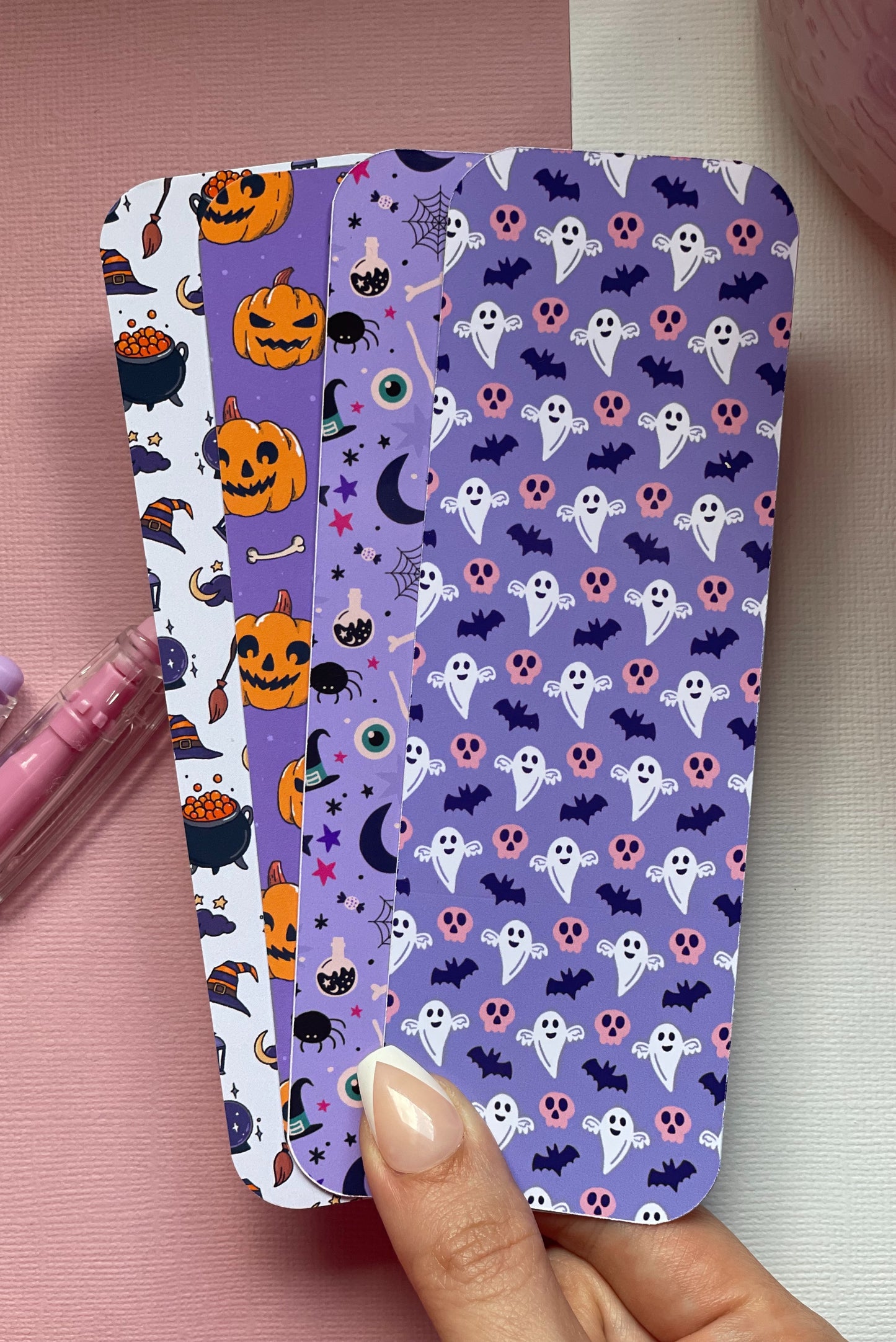 Purple Spooky Bookmark Set