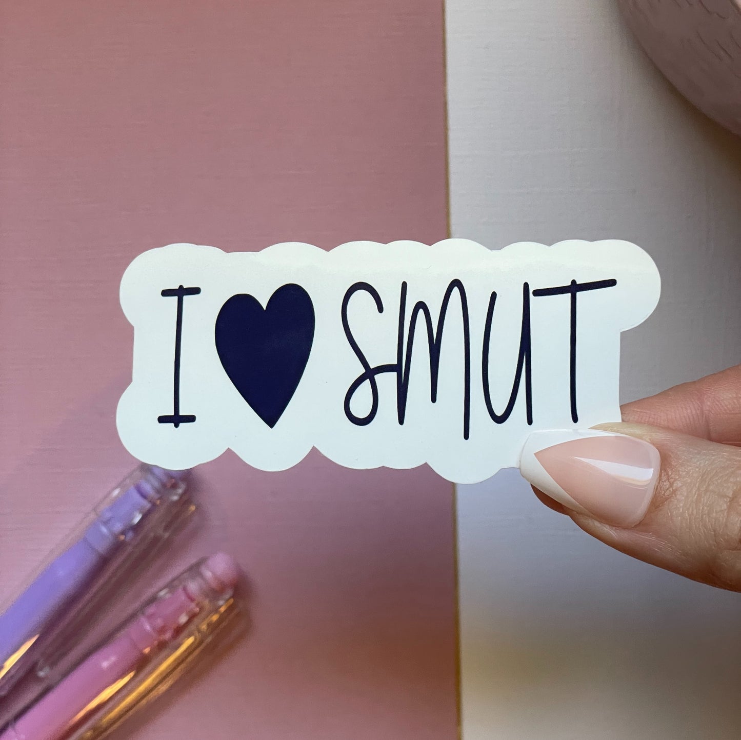 I heart smut sticker
