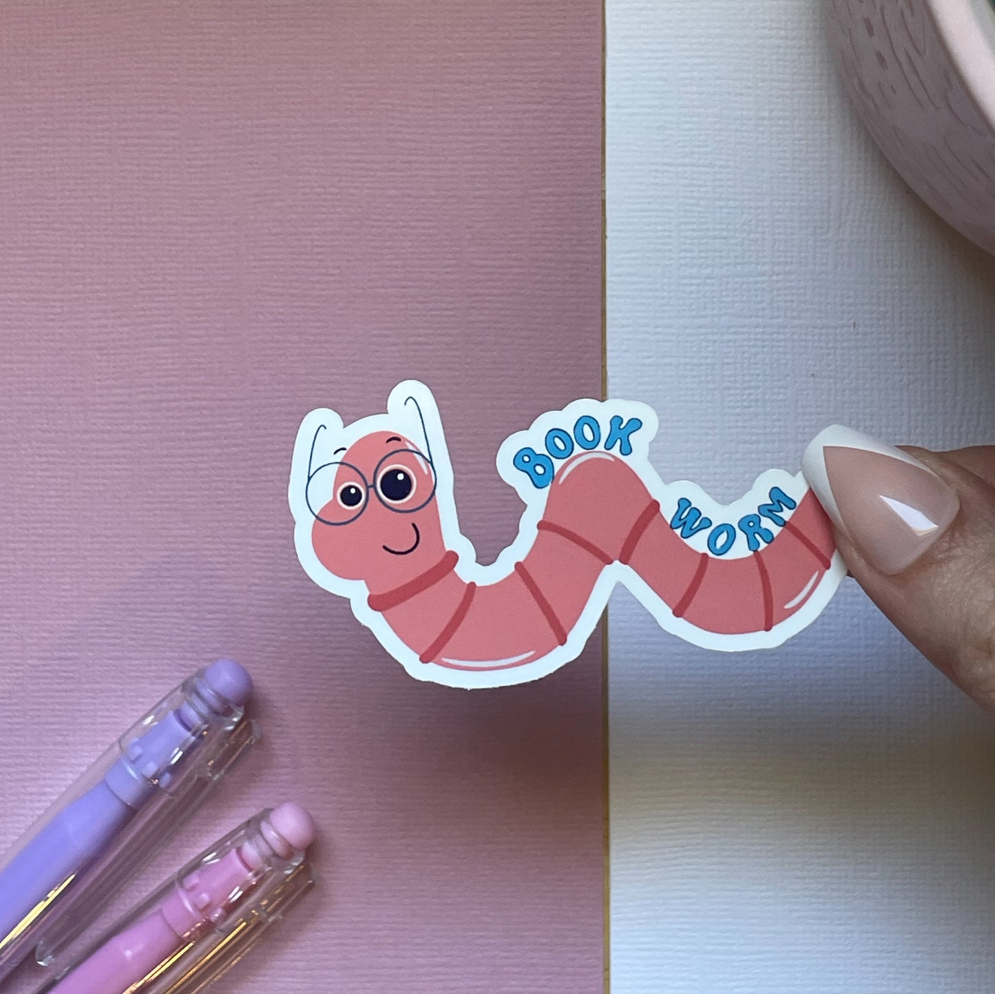 Bookworm sticker