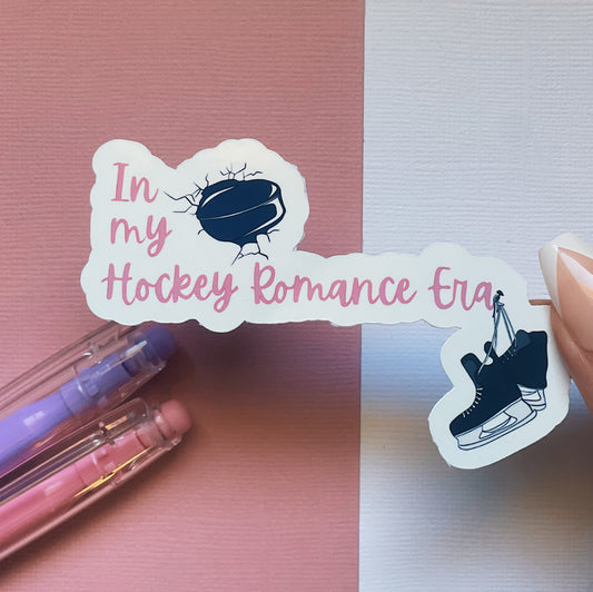 In my hockey romance era sticker