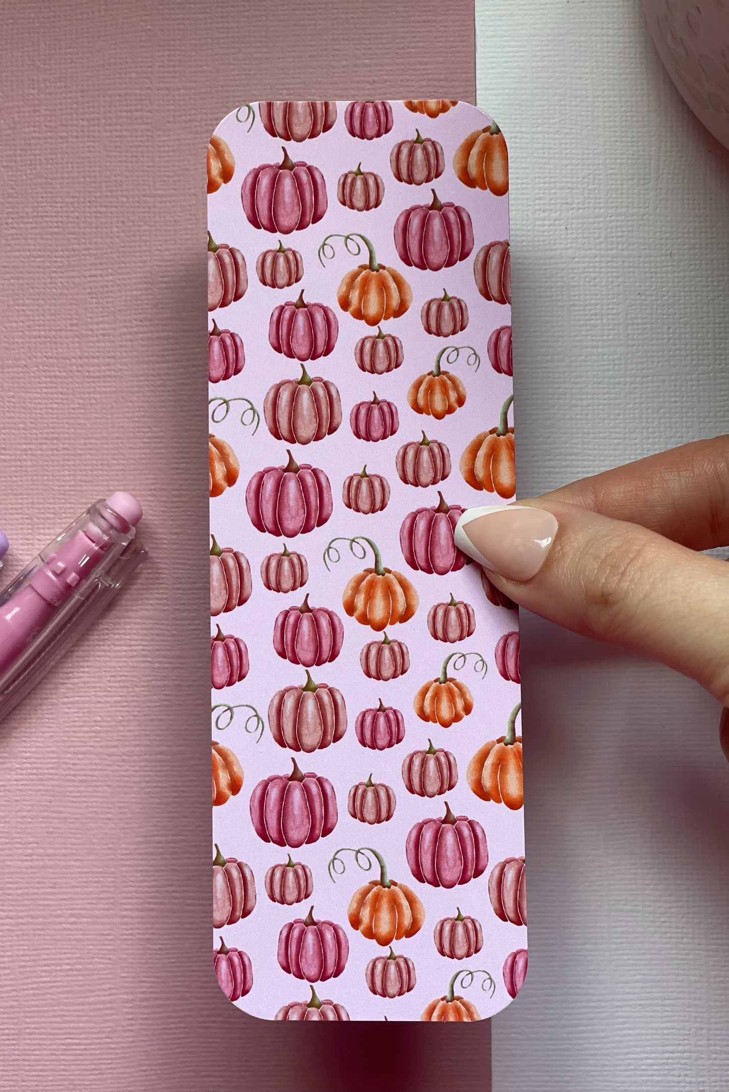 Pink Spooky Bookmark Set