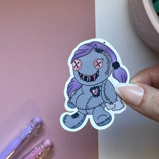 Voodoo Halloween sticker
