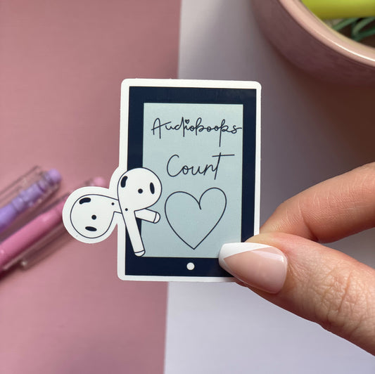 Audiobooks count sticker