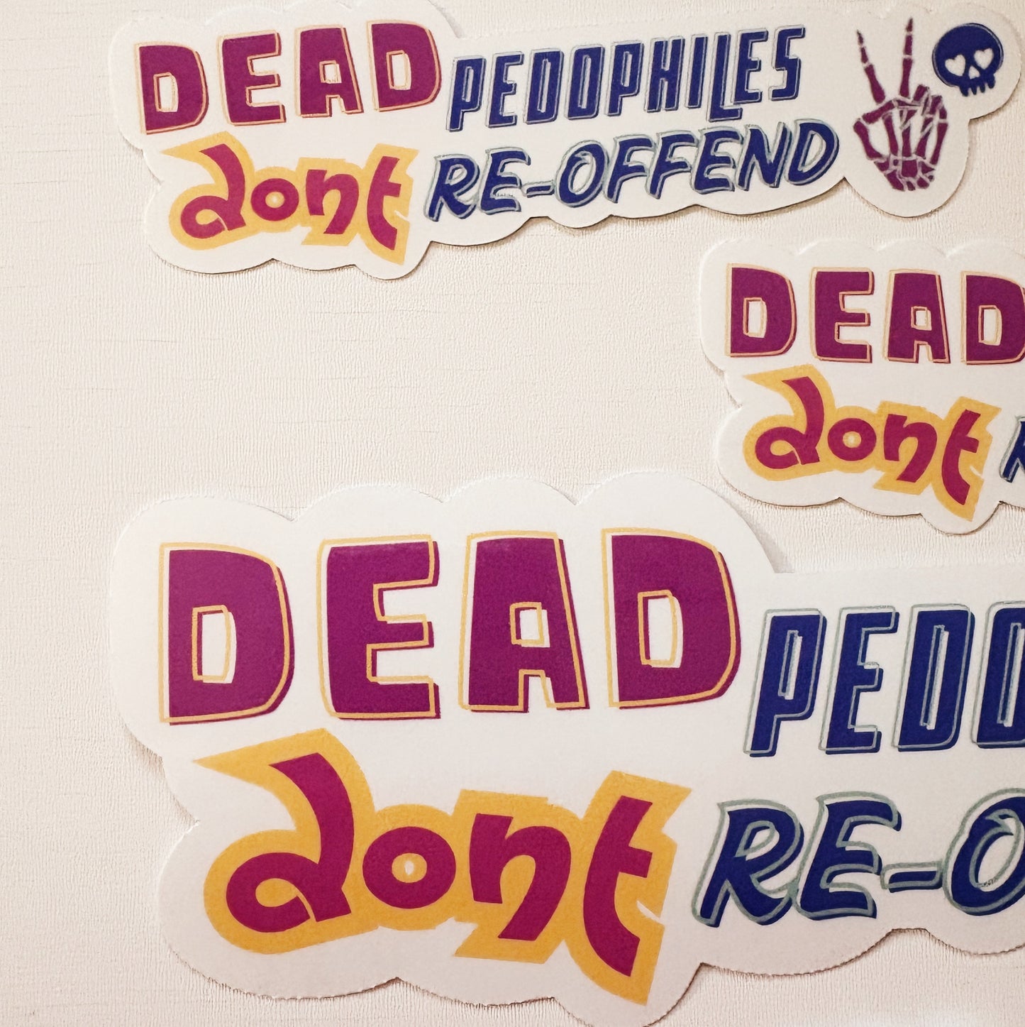 Dead pedo small sticker