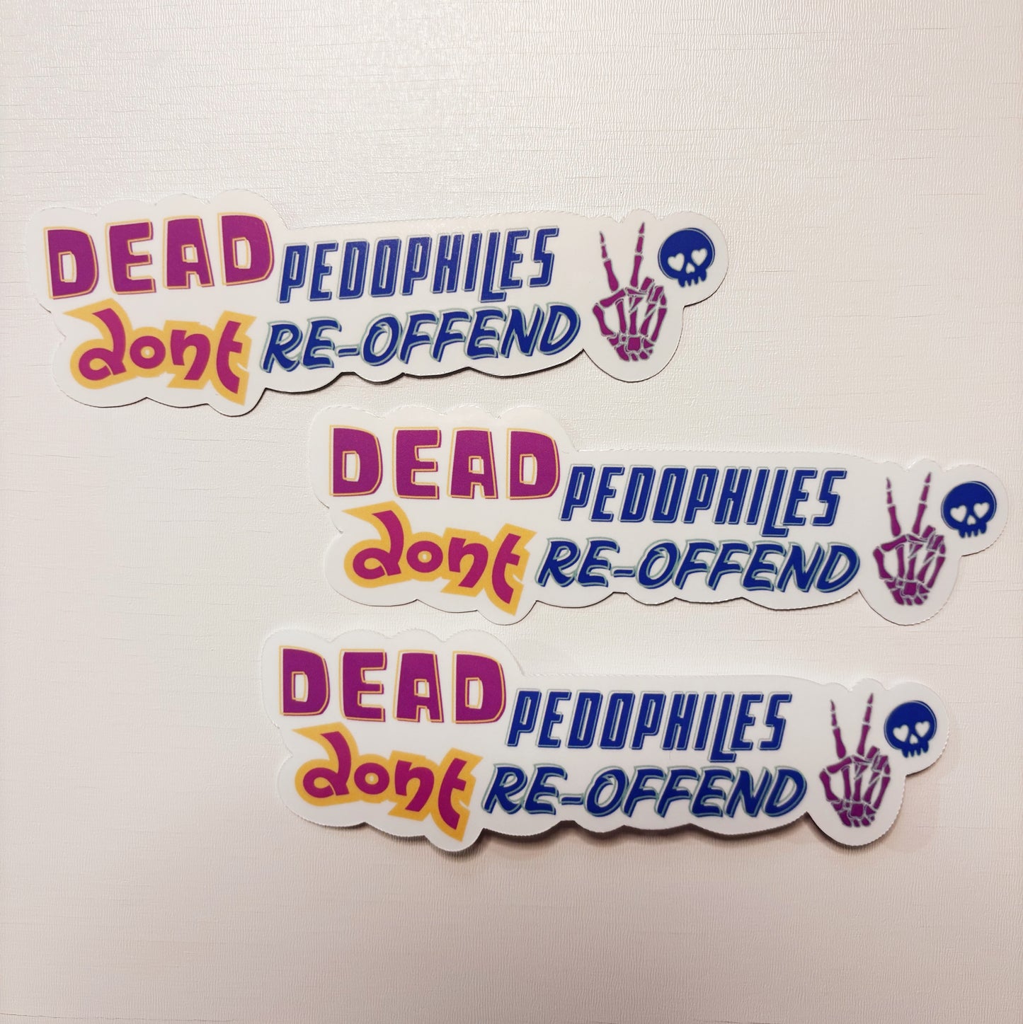 Dead pedo small sticker