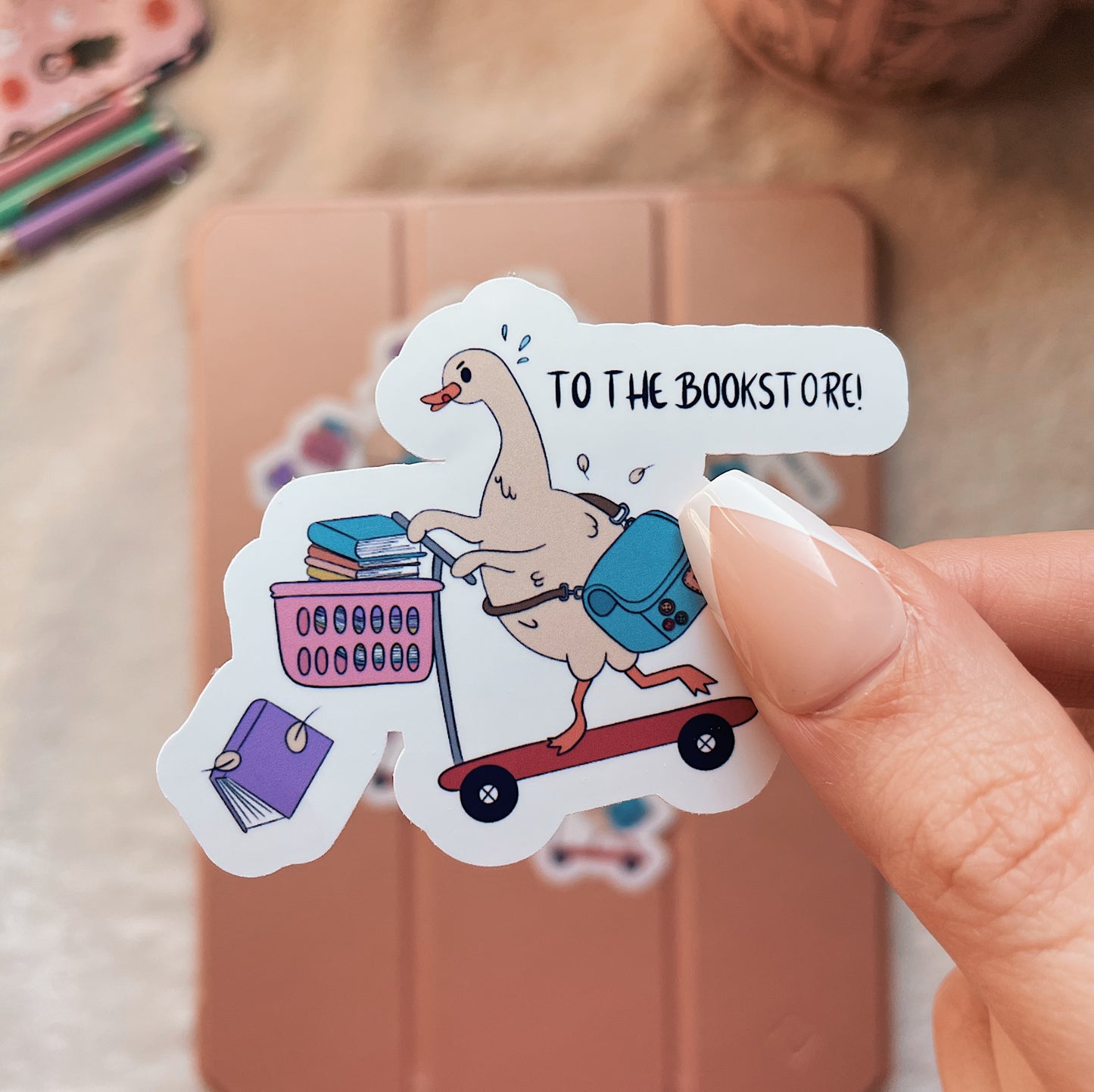 To the bookstore! Sticker