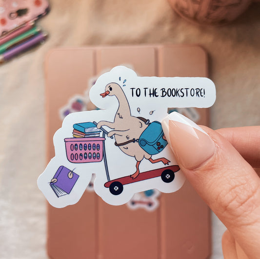 To the bookstore! Sticker