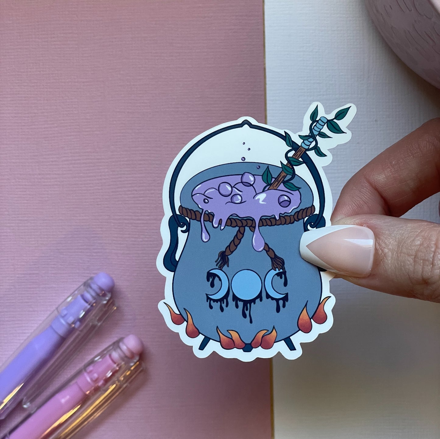 Magic cauldron sticker