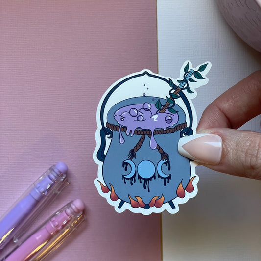 Magic cauldron sticker