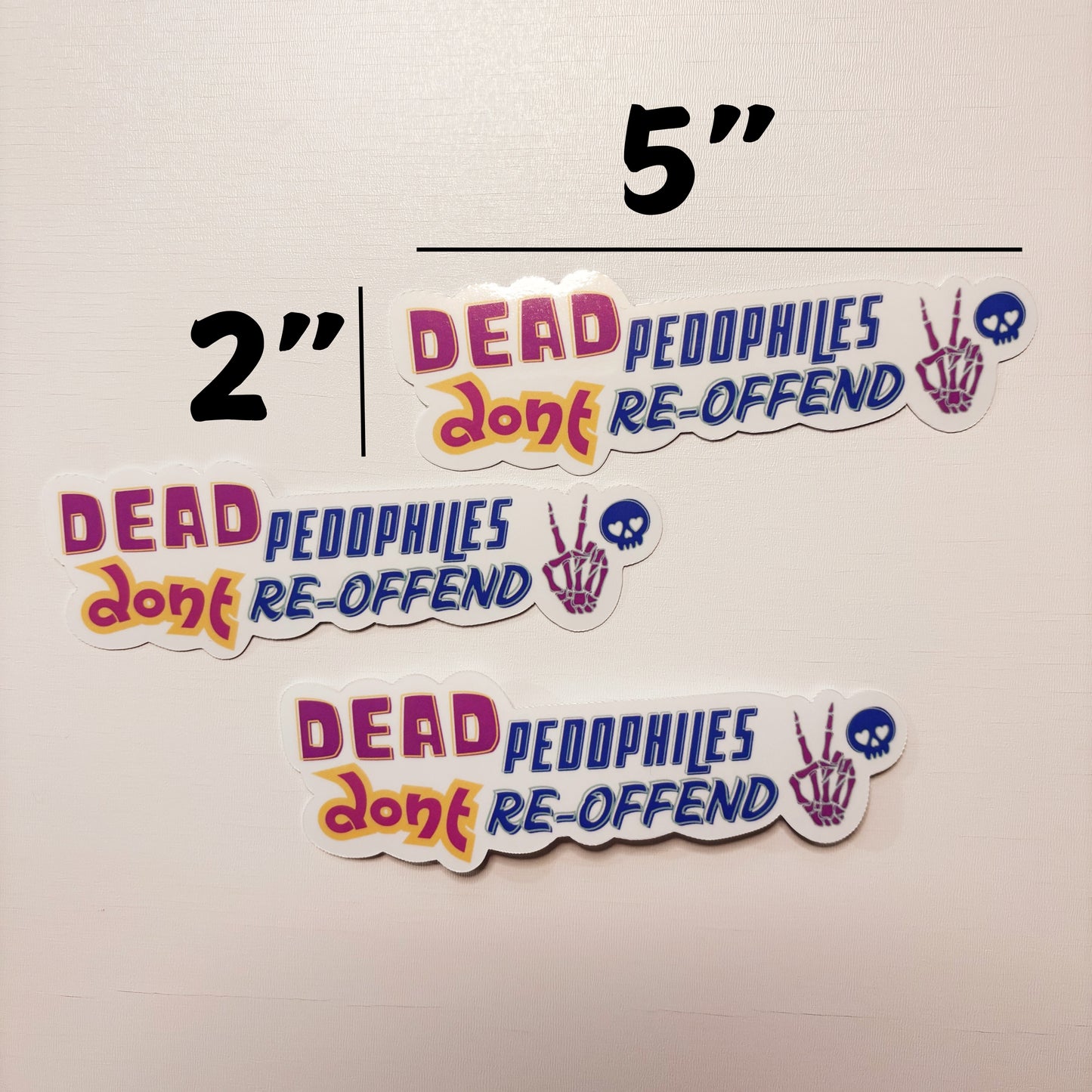 Dead pedo small sticker