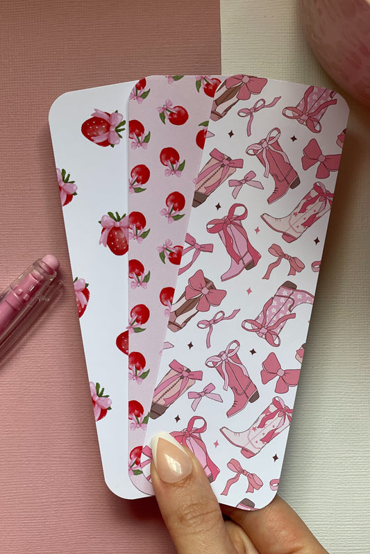 3 coquette bookmark set