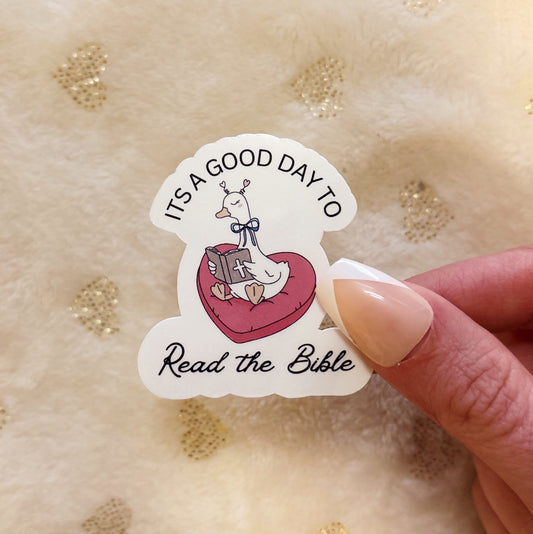 Today is a good day to read the Bible Christian sticker