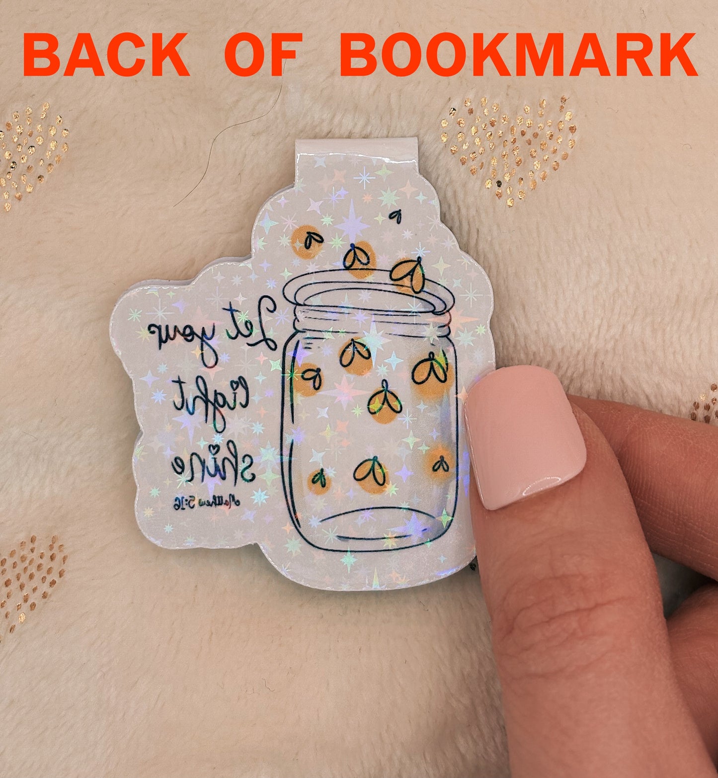 Let your light shine magnetic bookmark