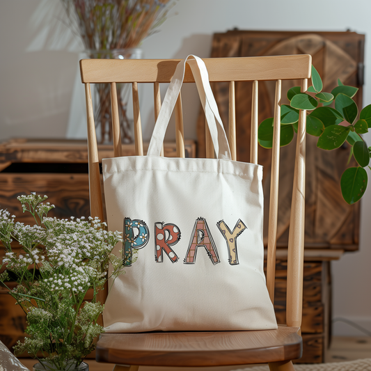 Trendy Pray tote bag